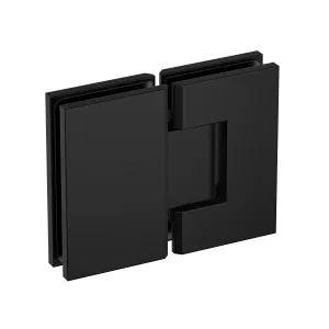Industry Glass to Glass 180 Degree Hinge Matte Black by Estelle, a Shower Hinges for sale on Style Sourcebook