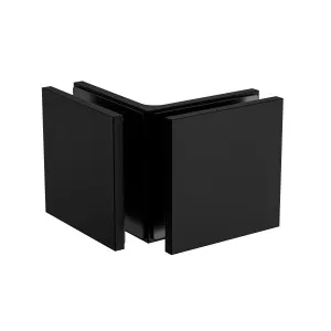 Industry Glass to Glass 90 Degree Bracket Matte Black by Estelle, a Shower Hinges for sale on Style Sourcebook
