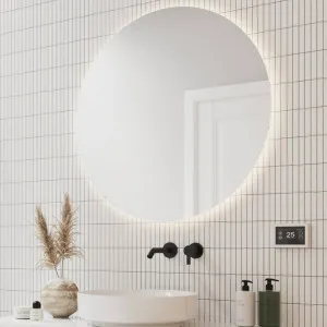 Thermogroup Ablaze 600 37W Backlit Round Bathroom Mirror with Demister - Warm Light RS600W by Thermogroup, a Mirrors for sale on Style Sourcebook