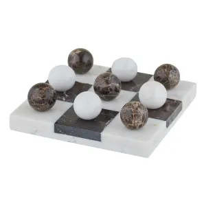 Gioco Marble Game 21x2.5cm in Brown / White by OZ Design, a Vases & Jars for sale on Style Sourcebook