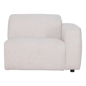 Nevada Sofa End Recliner RHF in Domino Marshmallow by OZ Design, a Sofas for sale on Style Sourcebook