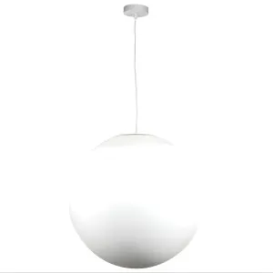 Oriel Lighting Phase White Opal Matte Sphere Pendant - Large by Oriel Lighting, a Lighting for sale on Style Sourcebook