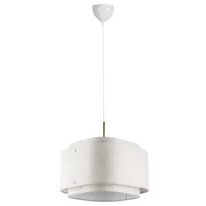 Nordlux Takai Sculptural Square Linen Pendant - Beige by Nordlux, a Lighting for sale on Style Sourcebook