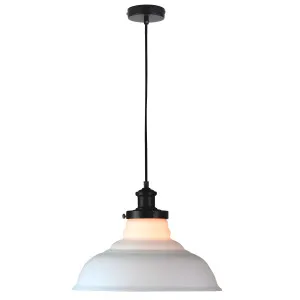 Oriel Lighting Toledo Vintage Pendant with Handmade Glass Shade - Opal by Oriel Lighting, a Lighting for sale on Style Sourcebook