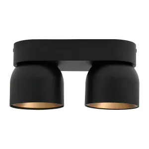 Nordlux Pitcher 2 Light Adjustable Ceiling Spotlight - Black by Nordlux, a Spotlights for sale on Style Sourcebook