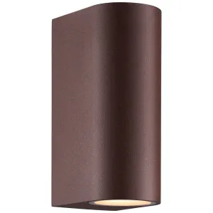 Dion Minimalist Up/Down Outdoor Wall Light - Rusty by Nordlux, a Wall Lighting for sale on Style Sourcebook