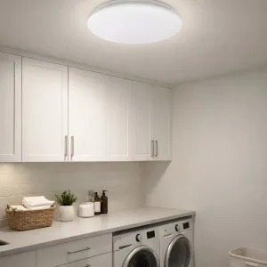 Atom AT3013 Slim White Surface Mount LED Oyster Light - Medium by Atom Lighting, a Lighting for sale on Style Sourcebook