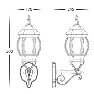 Havit Trener Classic Coach Outdoor Wall Light - Black by Havit, a Wall Lighting for sale on Style Sourcebook