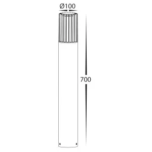Havit Tenac Weatherproof Outdoor Bollard Light - Black by Havit, a Outdoor Lighting for sale on Style Sourcebook