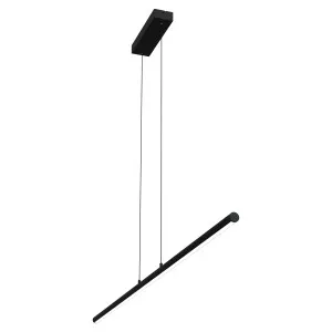 Calibo Aeris 1500mm Slimline Fluted LED Linear Pendant - Black by Calibo, a Lighting for sale on Style Sourcebook
