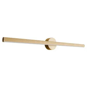 Calibo Aeris 800mm Slimline Fluted Wall Light - Gold by Calibo, a Wall Lighting for sale on Style Sourcebook