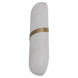 Calibo Bower Modern Alabaster Stone Capsule LED Wall Light - Natural by Calibo, a Lighting for sale on Style Sourcebook