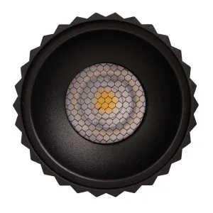 Havit Nella EXT Fluted 12W 12V Surface Mounted Outdoor LED Downlight Medium - Black by Havit, a Spotlights for sale on Style Sourcebook