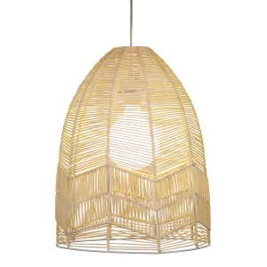 Oriel Lighting Serang Open Weave Handcrafted Rattan Pendant - Natural by Oriel Lighting, a Lighting for sale on Style Sourcebook