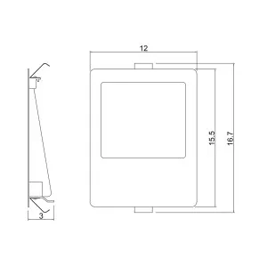 Oriel Lighting Peko.6 White Square Recessed LED Step/Wall Light - Warm White by Oriel Lighting, a Wall Lighting for sale on Style Sourcebook