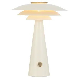Telbix Halvik Modern Tiered Table Lamp - Beige by Telbix, a Lamps for sale on Style Sourcebook