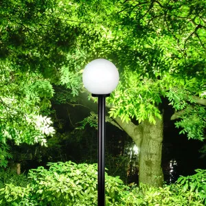 Oriel Lighting Galactic 250mm Opal Acrylic Garden Post Light with Pole - White by Oriel Lighting, a Lighting for sale on Style Sourcebook