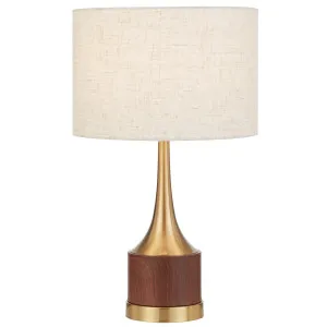 Telbix Karos Modern Sculptural Table Lamp - Beige by Telbix, a Lamps for sale on Style Sourcebook