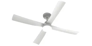 Atom Vanuatu 48" DC Celing Fan with LED Light and Wall Control - White by Atom Lighting, a Ceiling Fans for sale on Style Sourcebook