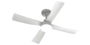 Atom Vanuatu 39" DC Celing Fan with LED Light and Wall Control - White by Atom Lighting, a Ceiling Fans for sale on Style Sourcebook