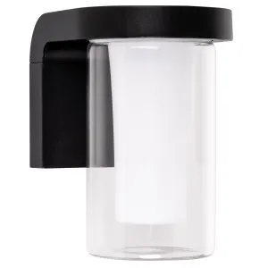 Havit Otaner Aluminium Cylinder Outdoor LED Wall Light - Black by Havit, a Wall Lighting for sale on Style Sourcebook