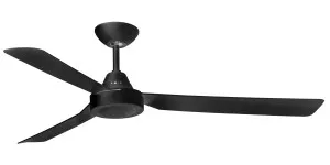 Deka Hawk 56" AC Ceiling Fan with Wall Control - Black by Deka, a Ceiling Fans for sale on Style Sourcebook