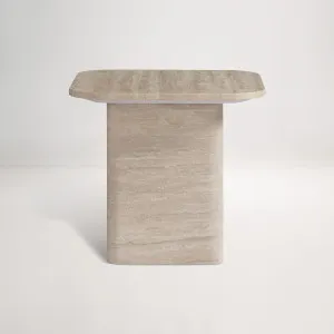 Cava Square Side Table, Travertine, by Lounge Lovers by Lounge Lovers, a Side Table for sale on Style Sourcebook