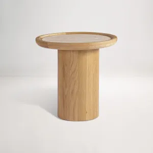 Ezra Side Table -, Travertine, by Lounge Lovers by Lounge Lovers, a Side Table for sale on Style Sourcebook