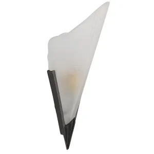 7011 Sculptural V-Shape Frost Glass Wall Sconce - Patina by Lighting Inspirations, a Wall Lighting for sale on Style Sourcebook
