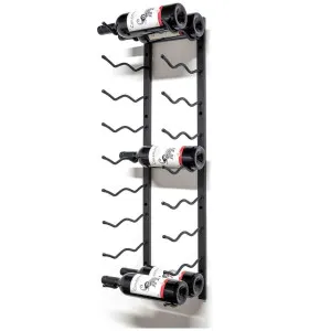 KingsBottle 18 Bottle C-Type Label Display Wall Mounted Metal Wine Rack WMRC-02D18B by KingsBottle, a Refrigerators, Freezers for sale on Style Sourcebook
