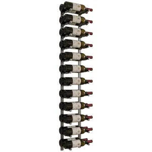 KingsBottle 24 Bottle Offset Peg Metal Rail Wall-Mounted Wine Rack RAIL1368-WPH02MBK by KingsBottle, a Refrigerators, Freezers for sale on Style Sourcebook