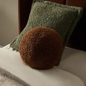 Frankie Sherpa Ball Cushion - Chocolate - Mocka by Mocka., a Cushions, Decorative Pillows for sale on Style Sourcebook