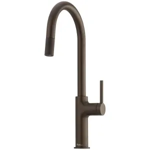 Oliveri Vilo Pull Out Goose Neck Mixer Tap Bronze VT2400-AB by Oliveri, a Small Kitchen Appliances for sale on Style Sourcebook