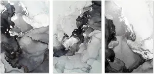 Silver Swirl, Style A, B & C, Set Of 3 by Gioia Wall Art, a Prints for sale on Style Sourcebook