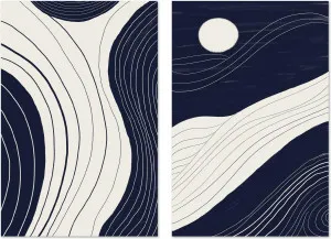 Moon River Land & Moonlight Motion, Set Of 2 by Gioia Wall Art, a Prints for sale on Style Sourcebook