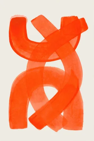 Orange Strokes by Gioia Wall Art, a Prints for sale on Style Sourcebook