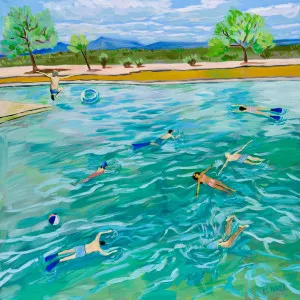 Swimming Party by Gioia Wall Art, a Prints for sale on Style Sourcebook
