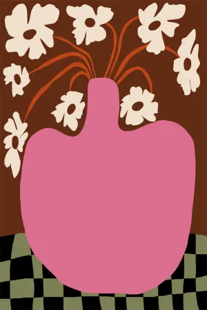 Big pot with flower by Gioia Wall Art, a Prints for sale on Style Sourcebook