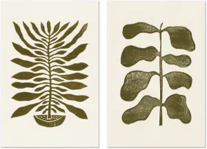 Green Plants, Set of 2 by Gioia Wall Art, a Prints for sale on Style Sourcebook