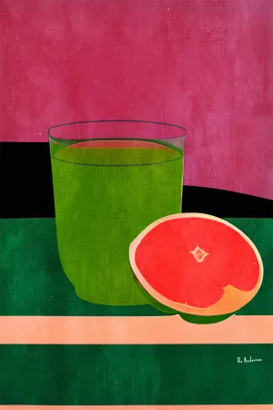 Pink, Little Grapefruit by Gioia Wall Art, a Prints for sale on Style Sourcebook
