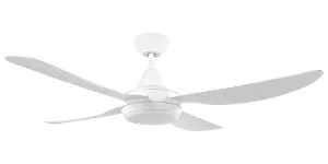 Brilliant Vector III 56" Ezi-Fit AC Ceiling Fan with LED Light & Wall Control - White by Brilliant, a Ceiling Fans for sale on Style Sourcebook