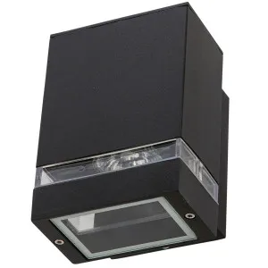 Fiorentino Derico Aluminium Outdoor Wall Light - Black by Fiorentino, a Wall Lighting for sale on Style Sourcebook