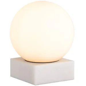 Mercator Elric Decorative Marble Table Lamp - White by Mercator, a Lamps for sale on Style Sourcebook