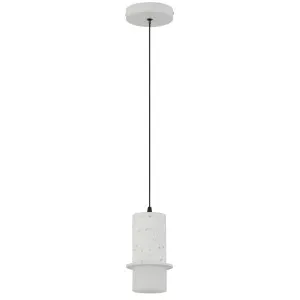 Telbix Kolisa Textured Stone LED Pendant - White by Telbix, a Lighting for sale on Style Sourcebook