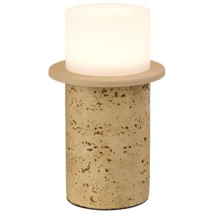 Telbix Kolisa Textured Stone LED Table Lamp - Beige by Telbix, a Lamps for sale on Style Sourcebook