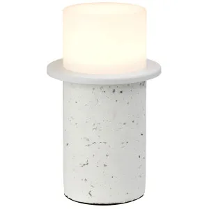 Telbix Kolisa Textured Stone LED Table Lamp - White by Telbix, a Lamps for sale on Style Sourcebook