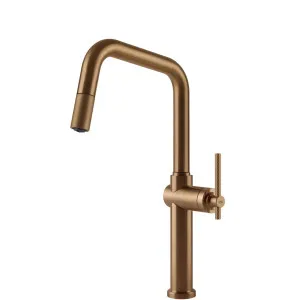 60652#726 Gessi Habito Square PullOut BZ by Habito, a Kitchen Taps & Mixers for sale on Style Sourcebook