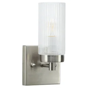 Chester 1 Light Wall Bracket, Brushed Nickel by Lighting Inspirations, a Wall Lighting for sale on Style Sourcebook