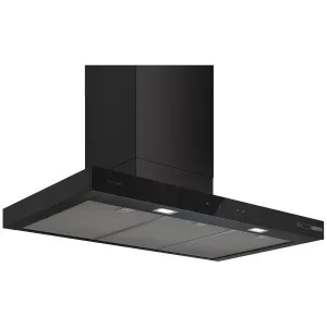 Bosch 90cm Series 6 Canopy Rangehood Matt Black DWB97DN65A by Bosch, a Rangehoods for sale on Style Sourcebook