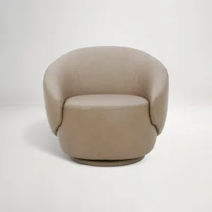 Scoop Swivel Armchair, Porto Taupe, by Lounge Lovers by Lounge Lovers, a Chairs for sale on Style Sourcebook